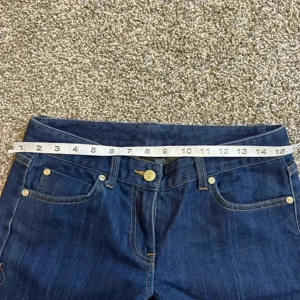 Inc festival boot cut blue denim jeans with covered pockets - Picture 9 of 12